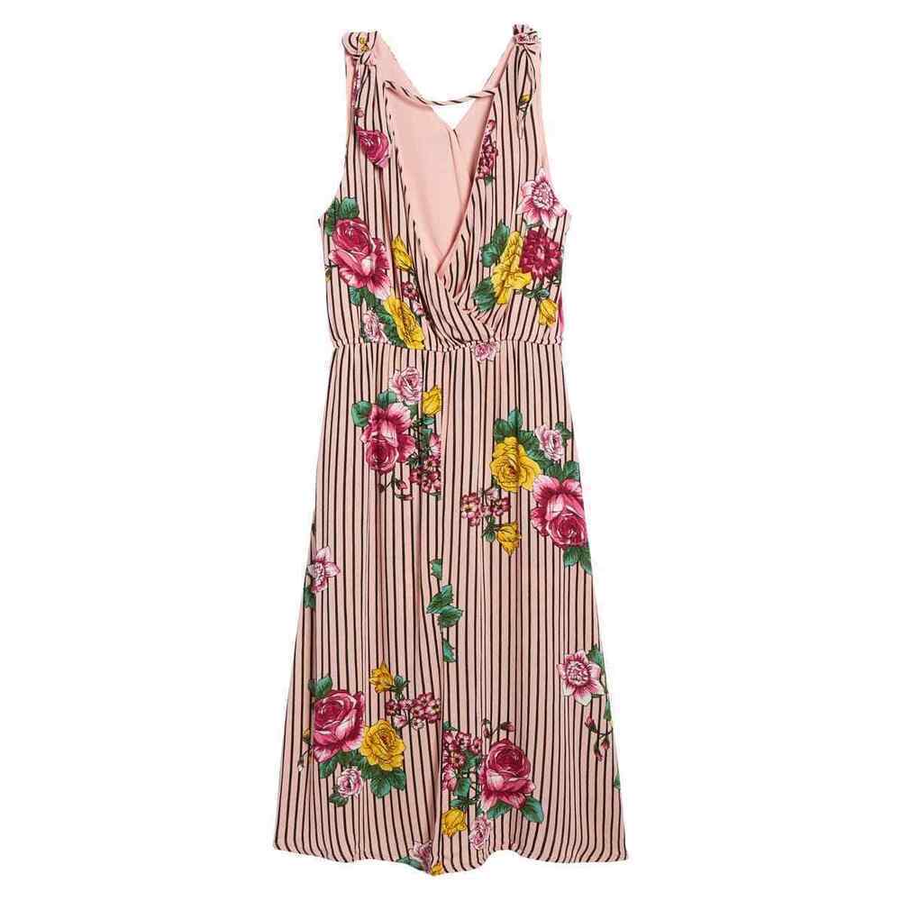 Trixxi Girl Stripe Floral Jumpsuit Size L Girl